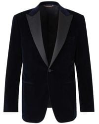 Canali - Velvet Single-Breasted Blazer - Lyst