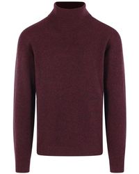 Roberto Collina - High-Neck Long-Sleeve Sweater - Lyst