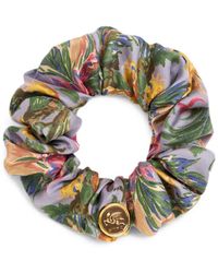 Etro - Scrunchie En Soie À Motif Floral - Lyst
