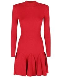retroféte - High Neck Mini Dress With Flared Skirt - Lyst