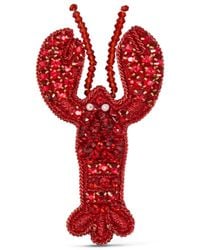 Thom Browne - Crystal-Beaded Lobster Brooch - Lyst