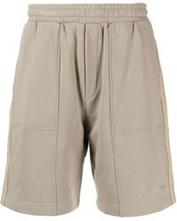 Helmut Lang - Logo-Embroidered Tape Track Shorts - Lyst