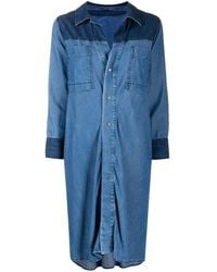 denim shirtwaist dress