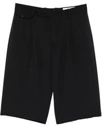 Tonywack - Pleated Frayed Tailored Shorts - Lyst