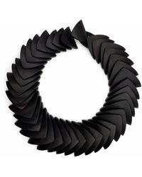Monies Layered Wood Bracelet - Black