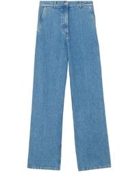 Burberry - Logo-patch Flared Jeans - Lyst