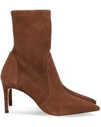 Stuart Weitzman - Stuart Power Suede Ankle Boots - Lyst
