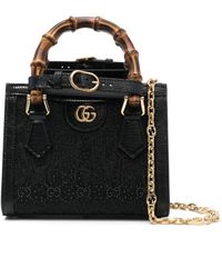 Gucci - Mini sac à main Diana en cuir - Lyst
