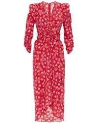 Isabel Marant - Albini Ruched-Detail Asymmetric Dress - Lyst