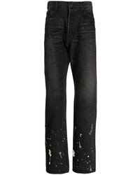 Undercover - Bead-Embellished Straight-Leg Jeans - Lyst