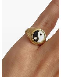 WILHELMINA GARCIA - Anello A Sigillo Yin-Yang - Lyst