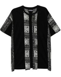 Mostly Heard Rarely Seen - Spliced Paisley T-Shirt - Lyst