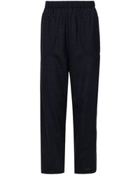 Barena - Checked Mid-rise Tapered Trousers - Lyst