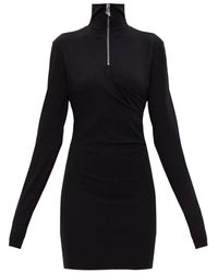 The Attico - Half-Zip Mini Dress - Lyst