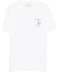 MC2 Saint Barth - Emilie Sequin-Embellished T-Shirt - Lyst