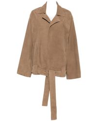 KHAITE - Belted Notch-Lapels Jacket - Lyst