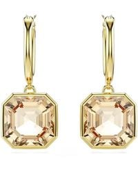 Swarovski - Millenia-Tone Crystal-Embellished Hoop Earrings - Lyst