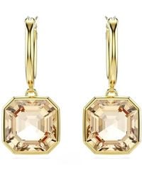 Swarovski - Millenia Goudkleurige Oorbellen Verfraaid Met Kristallen - Lyst