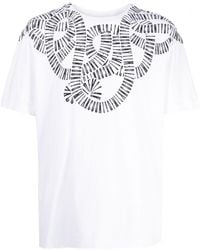 Marcelo Burlon - T-Shirt mit Snake Wings-Print - Lyst