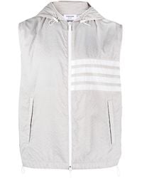 Thom Browne - 4-Bar Stripe Ripstop Hooded Gilet - Lyst