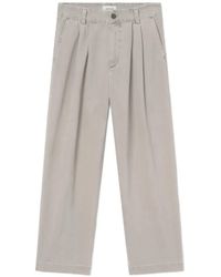 Agolde - Pantalon Droit Slater En Coton À Plis - Lyst