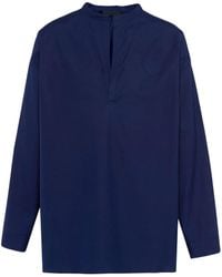 Prada - T-Shirt En Coton À Patch Logo - Lyst