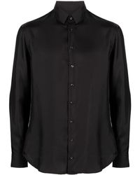 Giorgio Armani - Long-sleeve Silk Shirt - Lyst