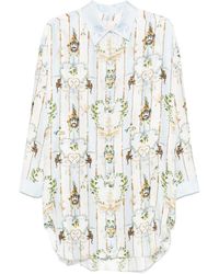 CAMILLA - Seidenhemd mit grafischem Print - Lyst