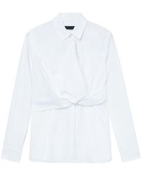 Juun.J - Twist-detail Cotton Shirt - Lyst