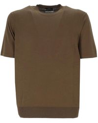 Hōsio - Fine-Knit T-Shirt - Lyst