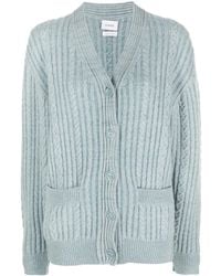 Barrie - V-Neck Cable-Knit Cardigan - Lyst