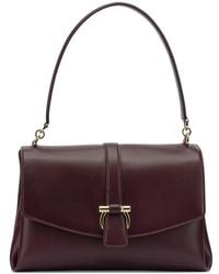 Ferragamo - Buckle Leather Tote Bag - Lyst