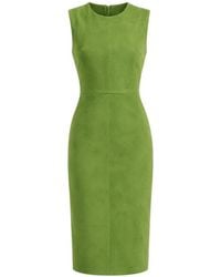 Stouls - Evita Suede Maxi Dress - Lyst