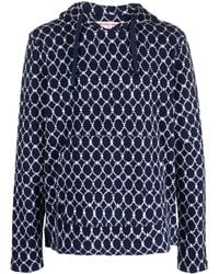 Orlebar Brown - Blaine Geometric-Pattern Terry-Cloth Hoodie - Lyst