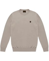 Refrigiwear - Ben Logo-Patch Ribbed-Trim Sweater - Lyst