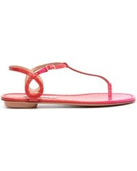 Aquazzura - Almost Bare Flat Sandals - Lyst