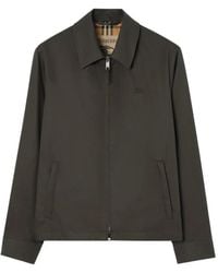 Burberry - Veste En Gabardine Tropicale Bloomsbury Harrington - Lyst