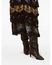 FARM Rio - Jurk Met Bloemenprint En Ruches - Lyst
