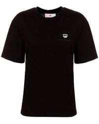 Chiara Ferragni - Logo-Embroidered T-Shirt - Lyst