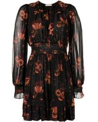 Ulla Johnson - Kleid Mit Blumen-Print - Lyst