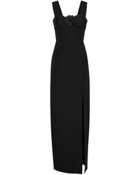 Patrick Assaraf - Floral Appliqué Split Dress - Lyst