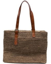 IBELIV - Nomade Woven-Raffia Tote Bag - Lyst