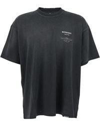 Represent - 'Revere Manor' T-Shirt With Logo Lettering On The Front And Maxi Print On The Rear - Lyst