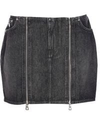 Jean Paul Gaultier - Zip-Front Pocket Mini Skirt - Lyst