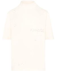 Maison Margiela - Katoenen T-shirt Met Print - Lyst