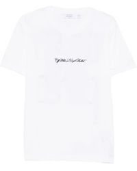 Off-White c/o Virgil Abloh - Off 'Script Arrow' Short Sleeve Slim T-Shirt - Lyst