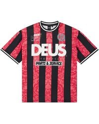 Deus Ex Machina - Nouveau Moto Logo-Print Striped T-Shirt - Lyst