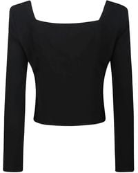 FEDERICA TOSI - Square-neck Long-sleeve Top - Lyst
