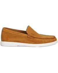 BOSS - Suède Loafers - Lyst