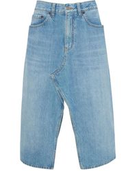 Victoria Beckham - Kick デニムスカート - Lyst
